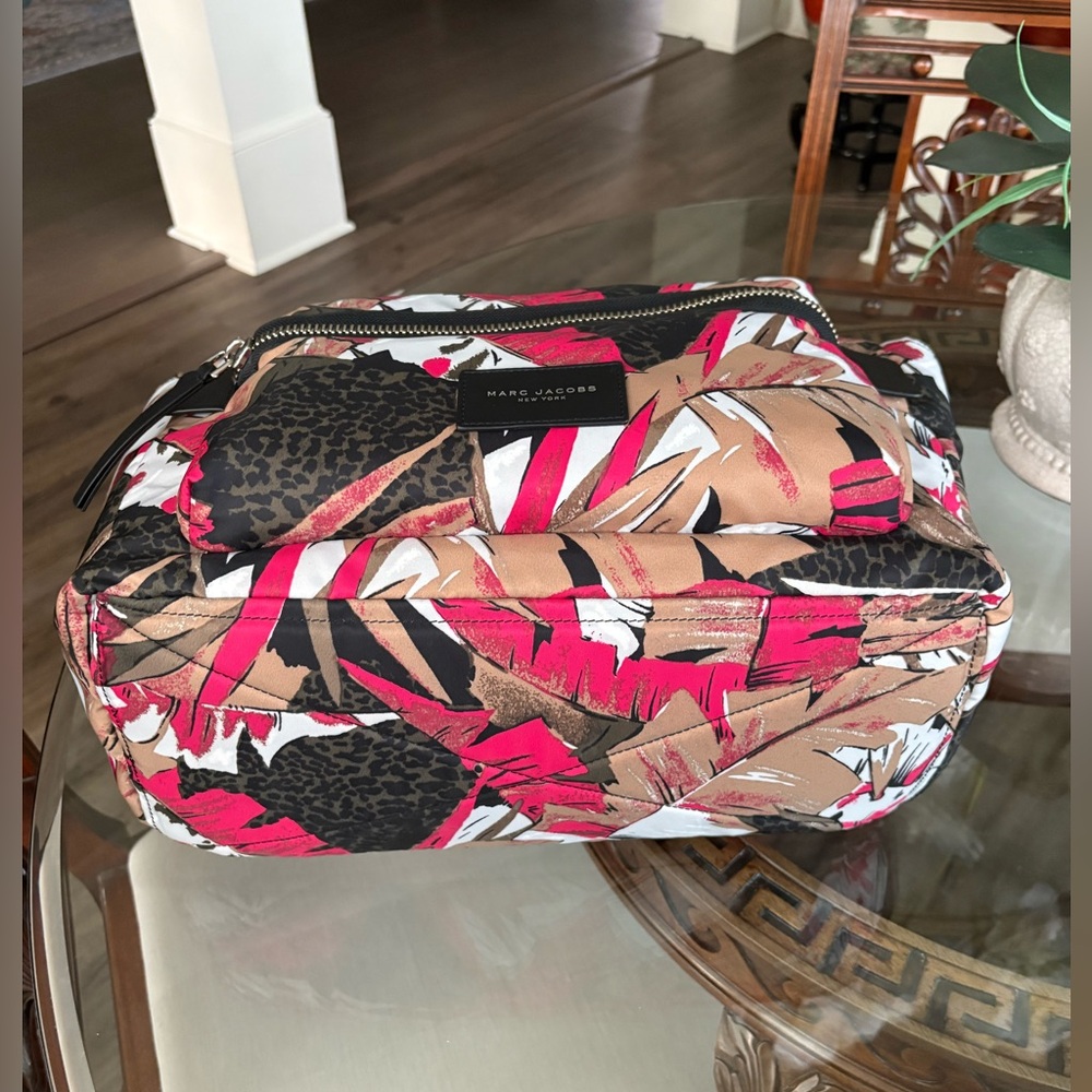 🖤🩷MARC JACOBS PALM PRINT NYLON BIKER BABY DIAPER BAG & CHANGING PAD!🖤🩷SALE SALE - Picture 5 of 11